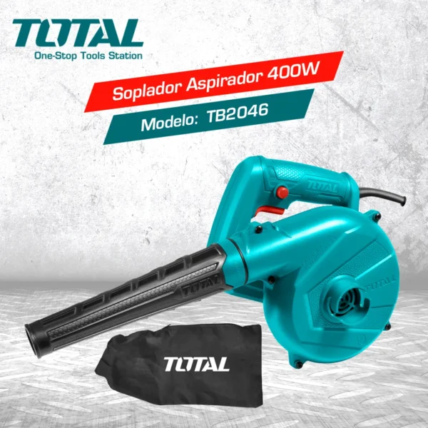 Sopladora Aspiradora Hojas Jardin 400w Total 14000 Rpm - Image 3
